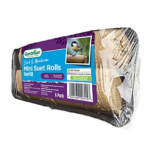 Gardman Seed Mealworm Mini Suet Rolls (Pack of 6)