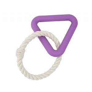 Ancol Playtime Ropey Triangle - Purple