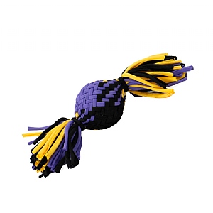 Ancol Playtime Squeak T-Shirt Rope Ball (Small)