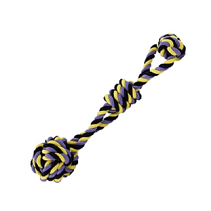 Ancol Playtime Tricol Jumbo Rope Ball Tug (46cm)