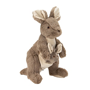 Ancol Cuddle Kangaroo & Joey Dog Toy (31cm)