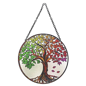 Stained Glass Hanging Suncatcher - Tree of Life