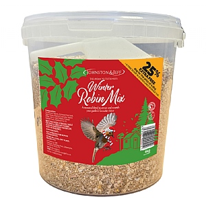 Johnston & Jeff Robin Seed Mix Tub +25% Extra Free and Free Scoop