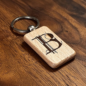 Wooden Keyring Geometry B