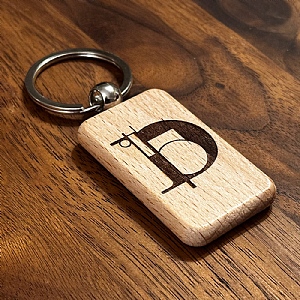Wooden Keyring Geometry D