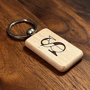 Wooden Keyring Geometry S