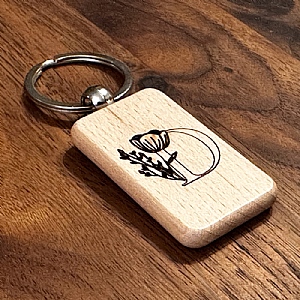 Wooden Keyring Nature D