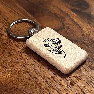 Wooden Keyring Nature J