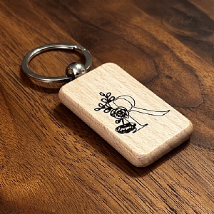 Wooden Keyring Nature R