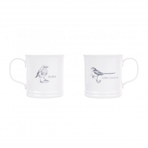 Mary Berry English Garden Birds Mugs (Set Of 2)