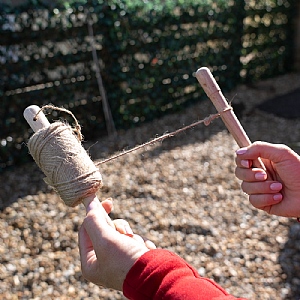 Greenkey Wooden Spool with Guide Twine (50m)