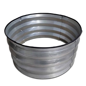 Greenkey Galvanised Round Raised Bed (60x60 32cm)