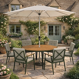 Bramblecrest Wisley 6 Seat Round Dining Set