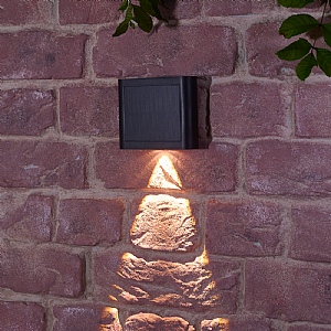 Smart Solar 2-Way Solar Fence & Post Light (10Lumens) - Pack of 2