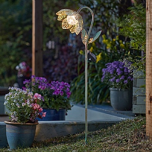 Smart Solar Damasque Solar Bloom Verdigris