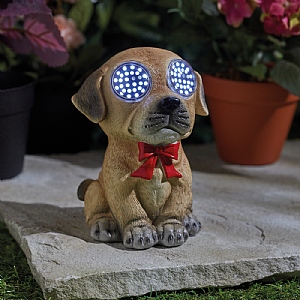 Smart Solar Blinkin' Dog Solar Ornament