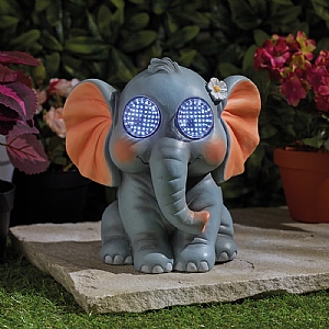 Smart Solar Blinkin' Elephant Solar Ornament (Large)