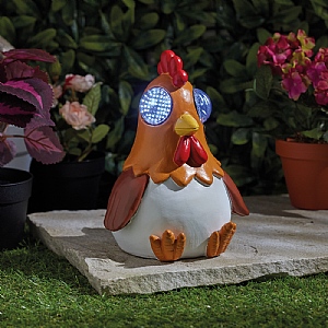 Smart Solar Blinkin' Rooster Solar Ornament (Large)