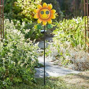 Smart Solar Smilin' Sunflower Solar Stake