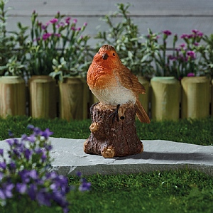 Smart Solar Robin Song Solar Ornament