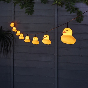 Smart Solar Rubber Duck String Lights (Set of 10)