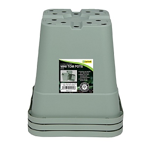 Garland 21cm Square Mini Tomato Pots Sage (Pack of 3)