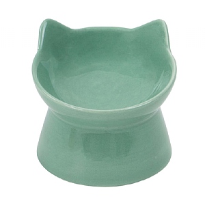 Raised Cat Feeder - Sage