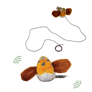 Ancol Chirping Robin Cat Toy (11cm)