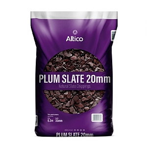 Altico Plum Slate 20mm Natural Slate Chippings Large Bag (15-35mm)