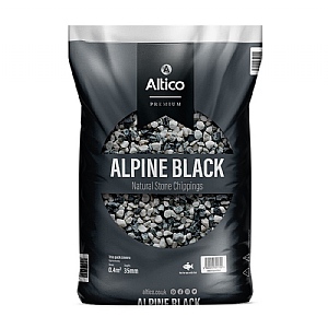 Altico Alpine Black Natural Stone Chippings Large Bag (12-25mm)