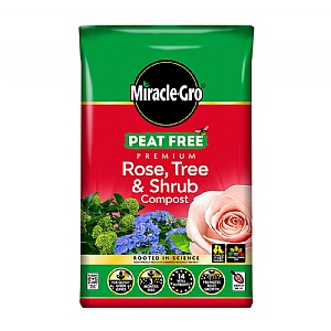 Miracle-Gro Peat Free Premium Rose, Tree and Shrub Compost (40L)