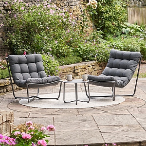 Pacific Lifestyle Clermont Lounge Set (Anthracite)