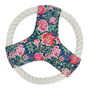 Cath Kidston Dolly Rose Rope Frisbee Dog Toy