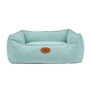 Banbury & Co Cord Box Dog Bed (Extra Large) - Seafoam