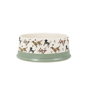 Banbury & Co All Over Print Ceramic Pet Bowl (Small/Medium)