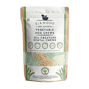 Elkwood Vegetable Sea Creature Dental Chews for Dogs (Medium)
