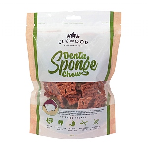 Elkwood Dental Sponge Chew Bite Size Training Treats for Dogs (100g)