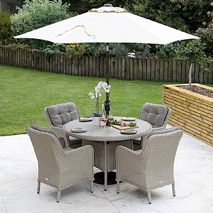 Supremo Somerset 4 Seat Round Dining Set