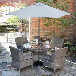 Supremo Verona 4 Seat Round Dining Set