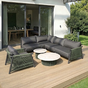 Ardeo Paleo L-Shape Corner Sofa Lounge Set