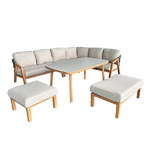 Ardeo Solura L-Shape Corner Sofa Dining Set