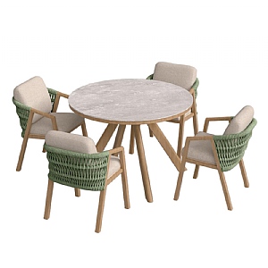 Ardeo Solura 4 Seat Round Dining Set