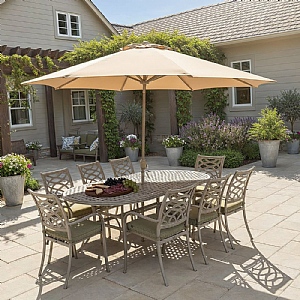 Hartman Buxton 8 Seat Oval Dining Set