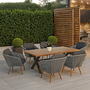 Hartman Etna 6 Seat Rectangular Dining Set