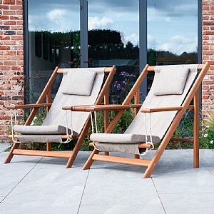Norfolk Leisure In-Motion Adirondack Tete a Tete Set