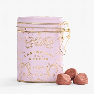 Cartwright & Butler Chocolate & Hazelnut Truffles in Heart Shaped Tin