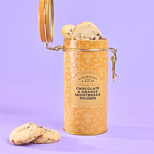Cartwright & Butler Chocolate & Orange Shortbread Rounds Tin (150g)