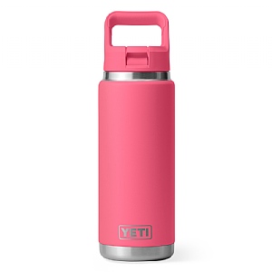 YETI Rambler 26oz (769ml) Bottle with Colour-Matched Straw Cap - Tropical Pink