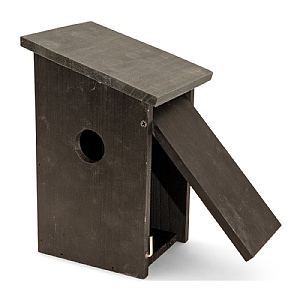 Garden Paradise Nest Box - Black with Dark Grey Roof