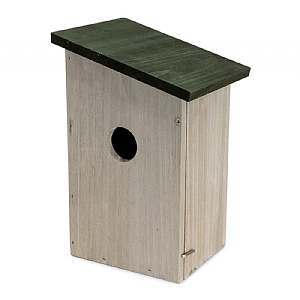 Garden Paradise Nest Box - Grey with Green Roof